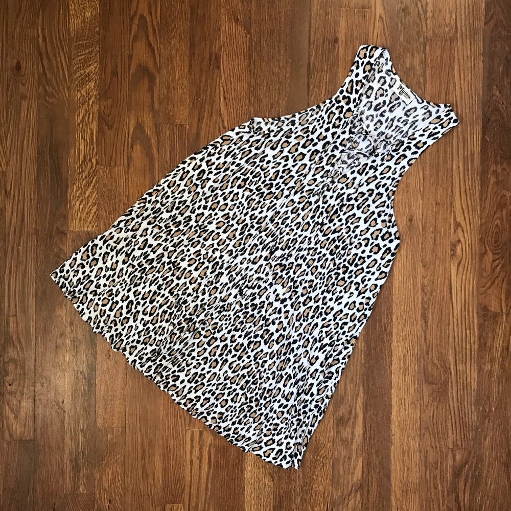 Show Me Your Mumu Cheetah Daryn Lace Up Dress - Picture 1 of 7